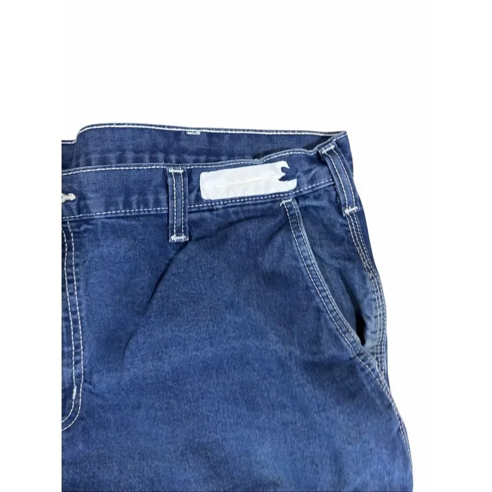Carhartt FR 42x32 Flame Resistant Men’s Carpenter Blue Jeans 290-83 2 Pairs